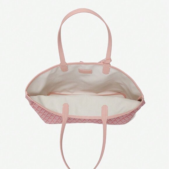 Pink Elegant Women's One Shoulder Casual Handbag/Tote - Picture 2 of 6